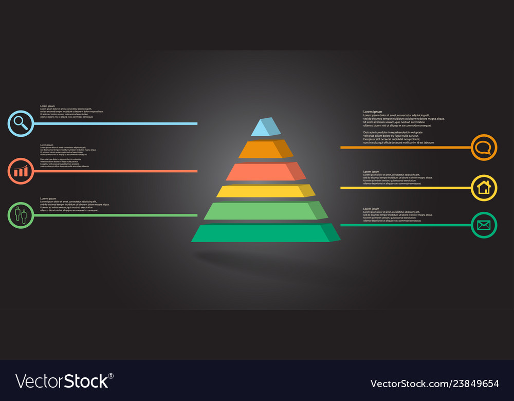 3d infographische Vorlage mit Prägung