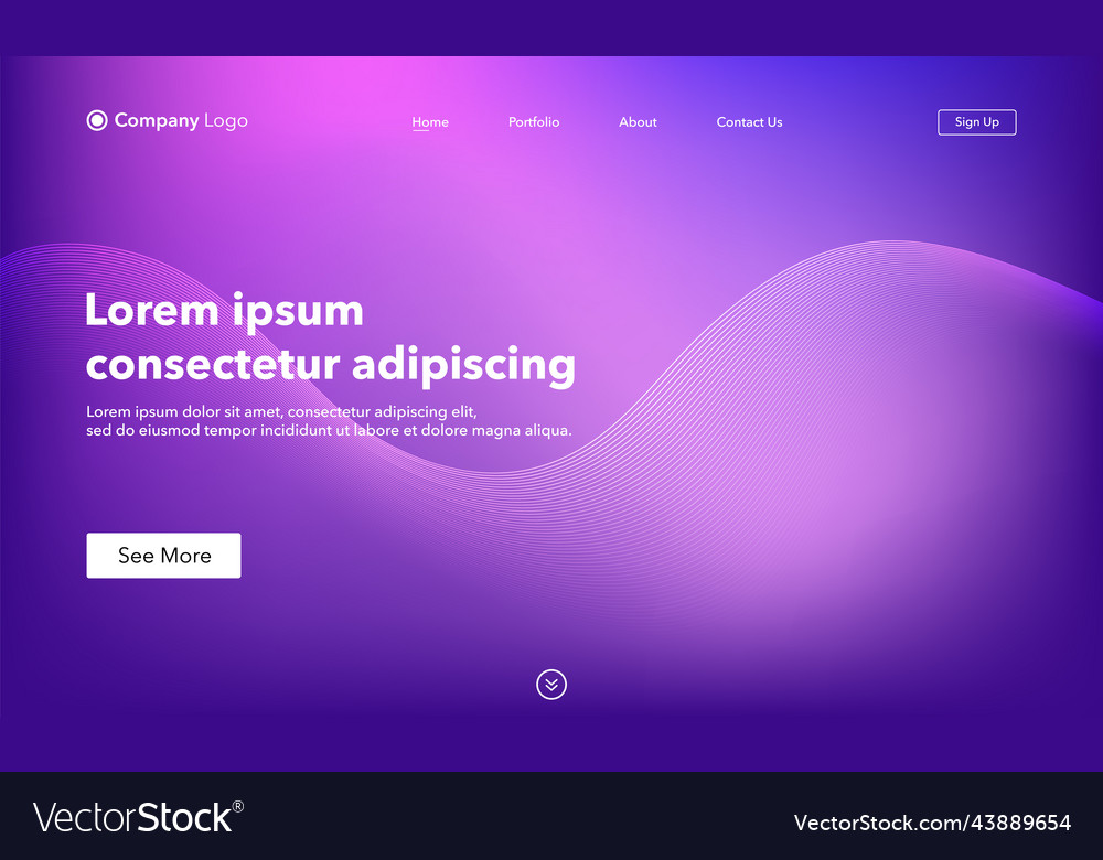 Abstract background website landing page template