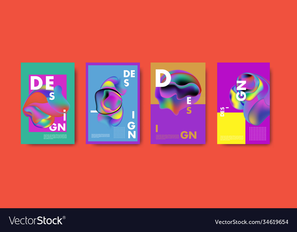 Abstract colorful liquid and fluid pattern