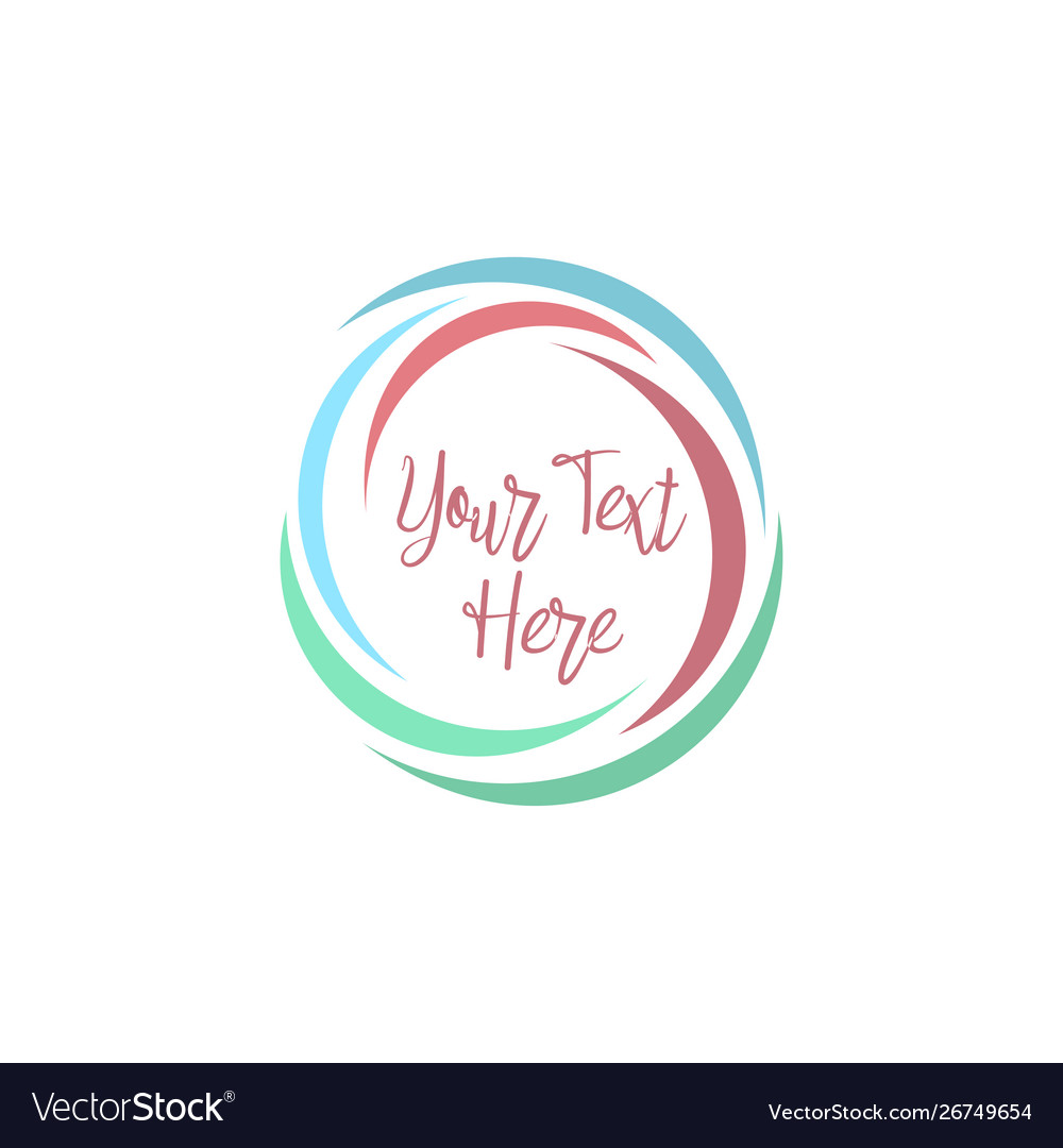 Abstract emblem blank design template frame border