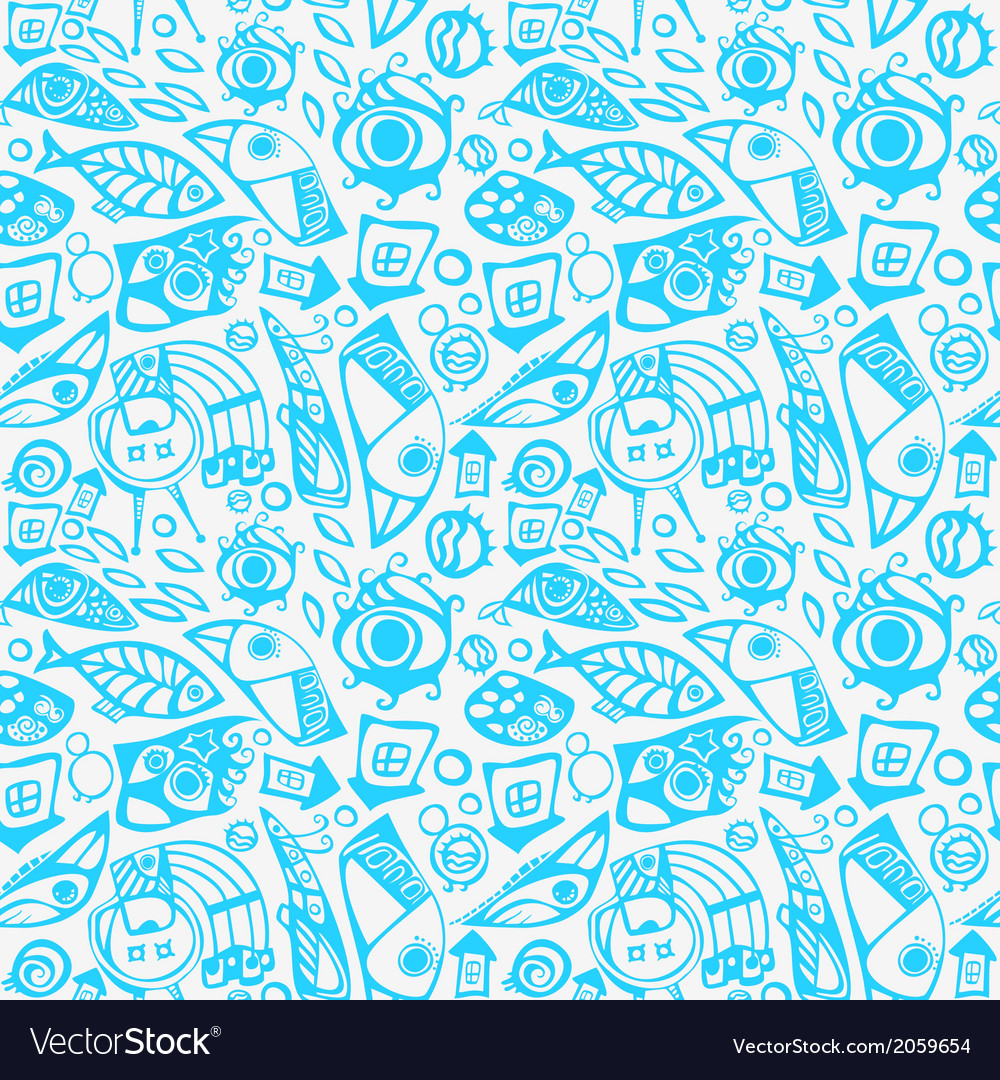 Blue Abstract Pattern