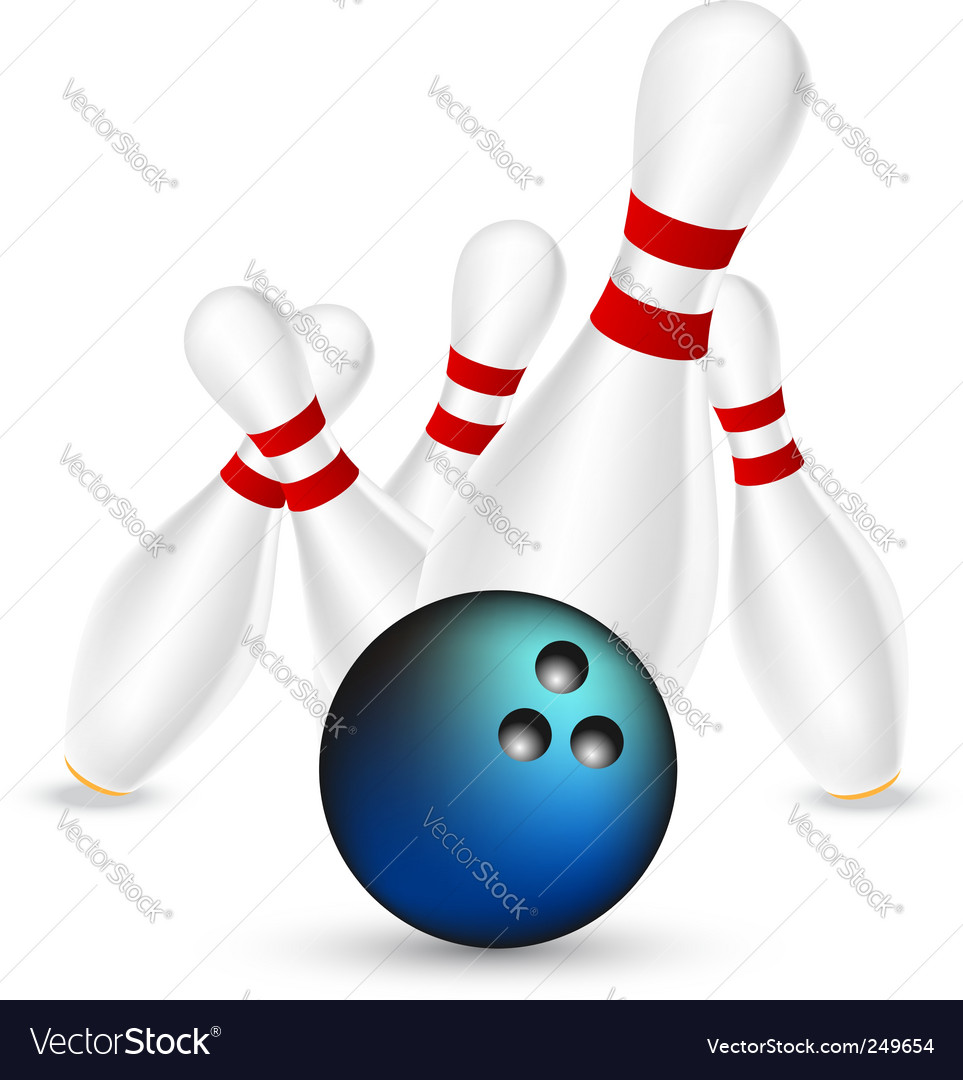Bowling Royalty Free Vector Image - VectorStock