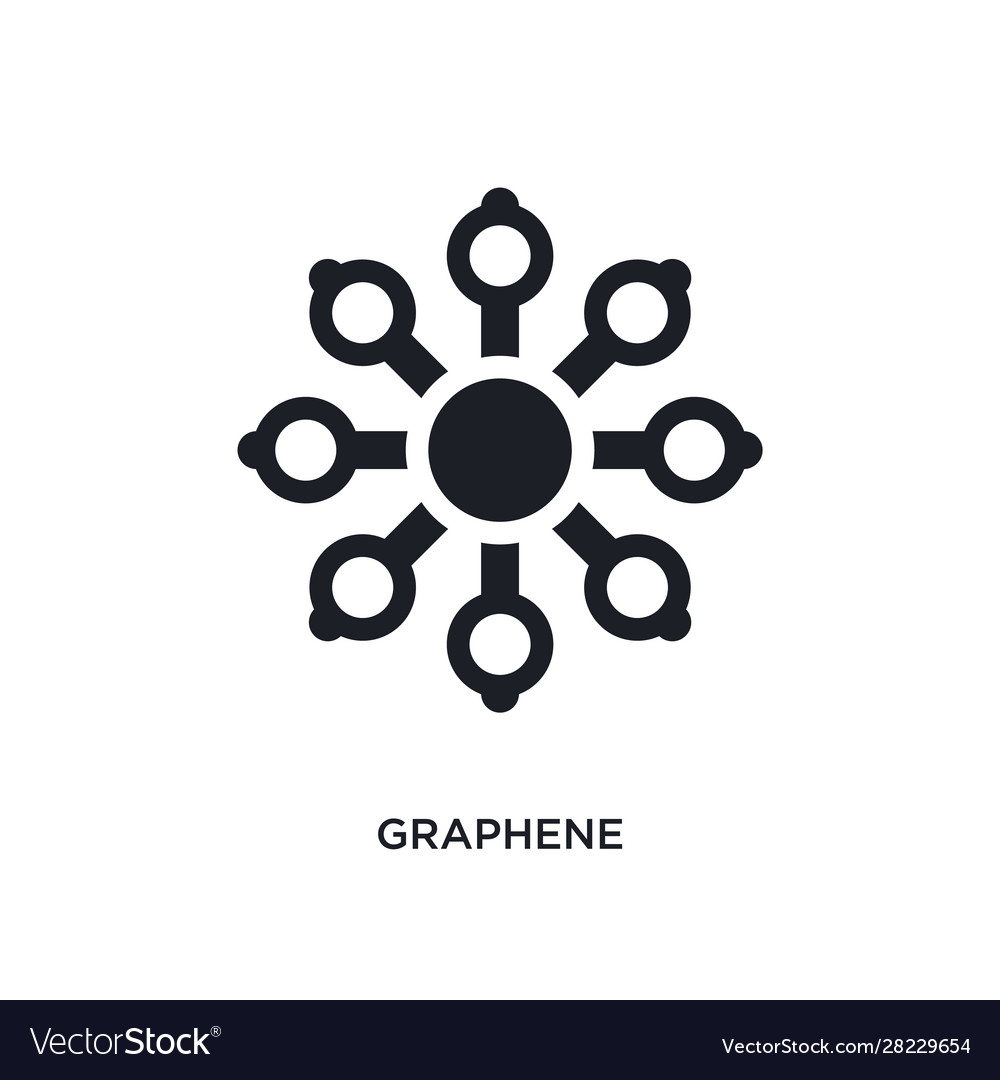 Graphene isolated icon simple element from vector image Graphene isolated icon simple element from
