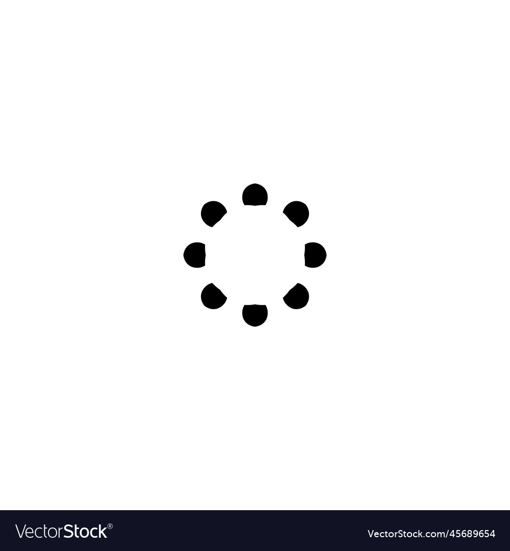 Loading icon simple style web page vector image Loading icon simple style web page