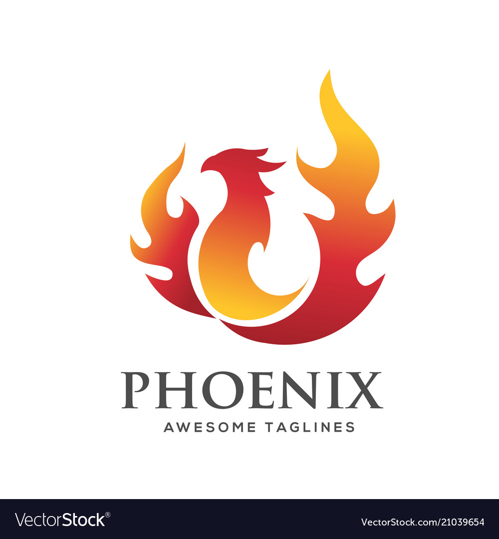 Mythical Phoenix Logo Concept