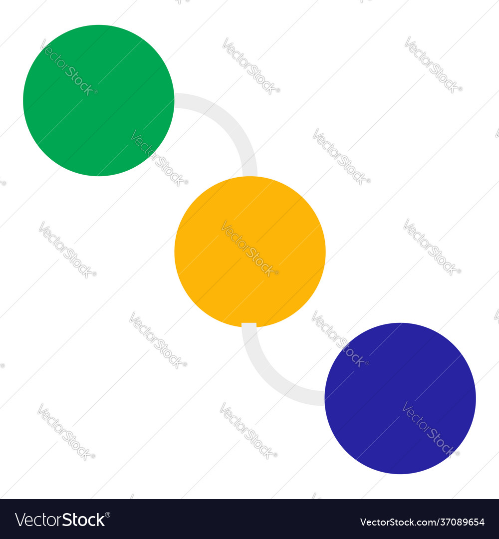 Nodes circles with connections interconnected
