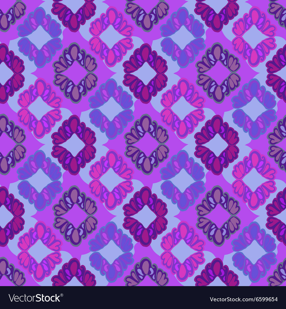 Seamless deep violet lattice pattern