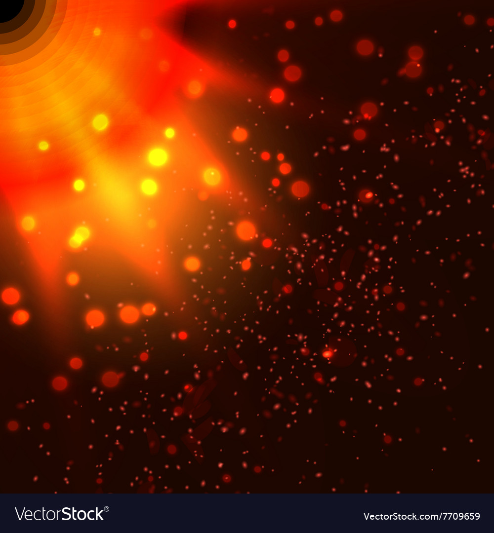 Abstract fire bokeh