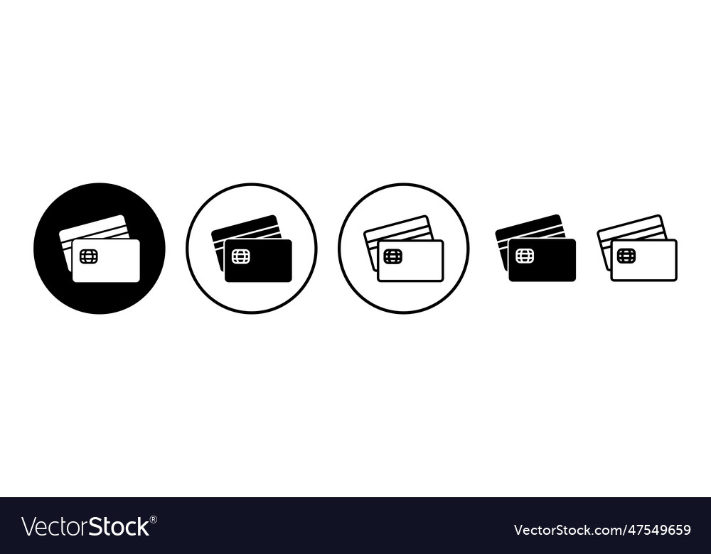 Credit card icon payment debit