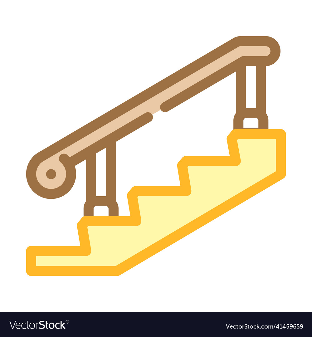 Deck posts and handrails color icon