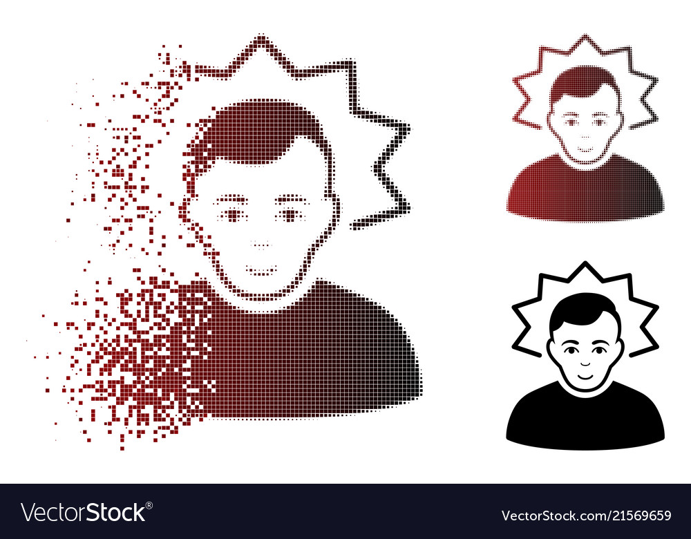 Dissolved dot halftone inventor icon