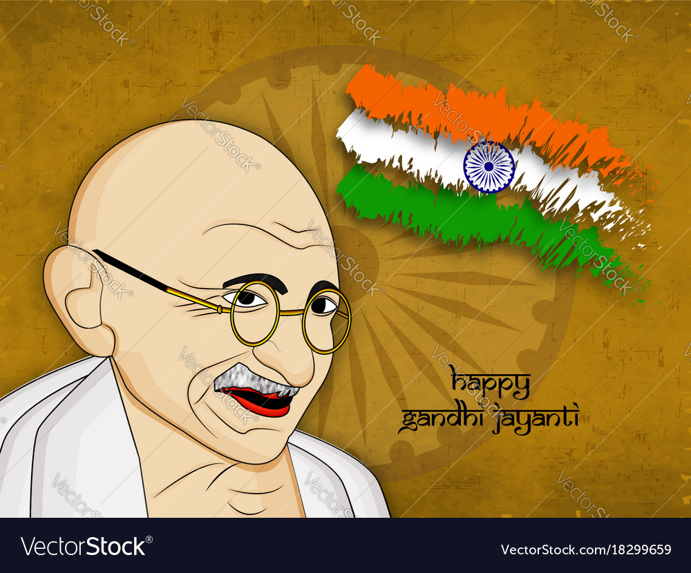 Gandhi jayanti background Royalty Free Vector Image