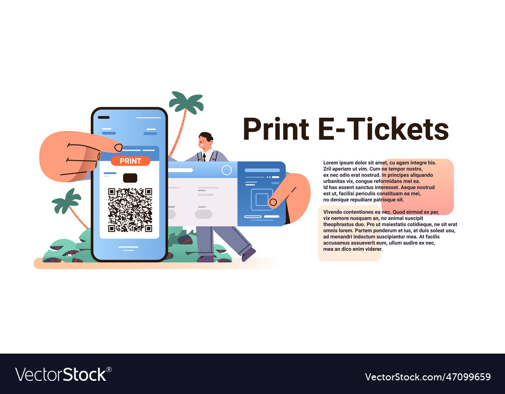 E-Tickets über mobile App online drucken