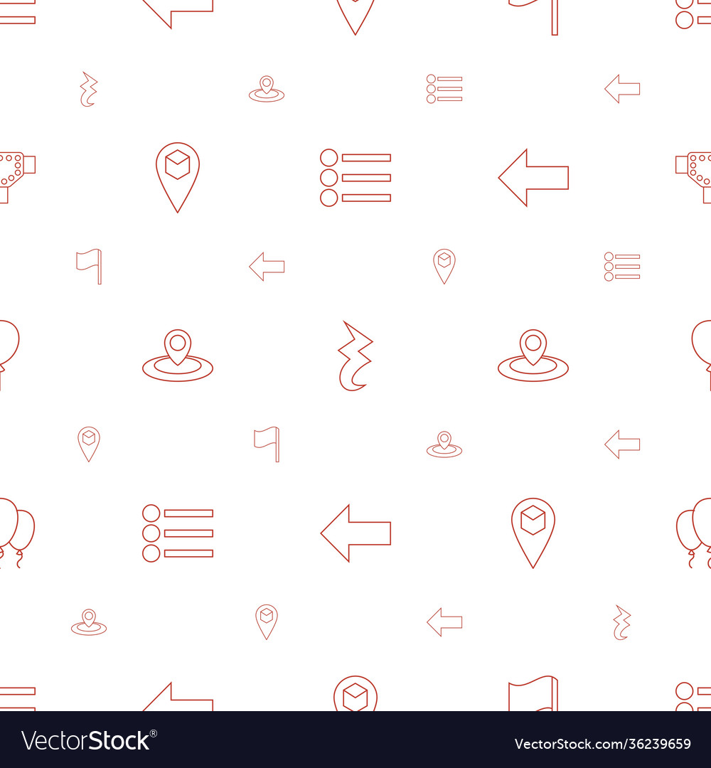 Navigation icons pattern seamless white background