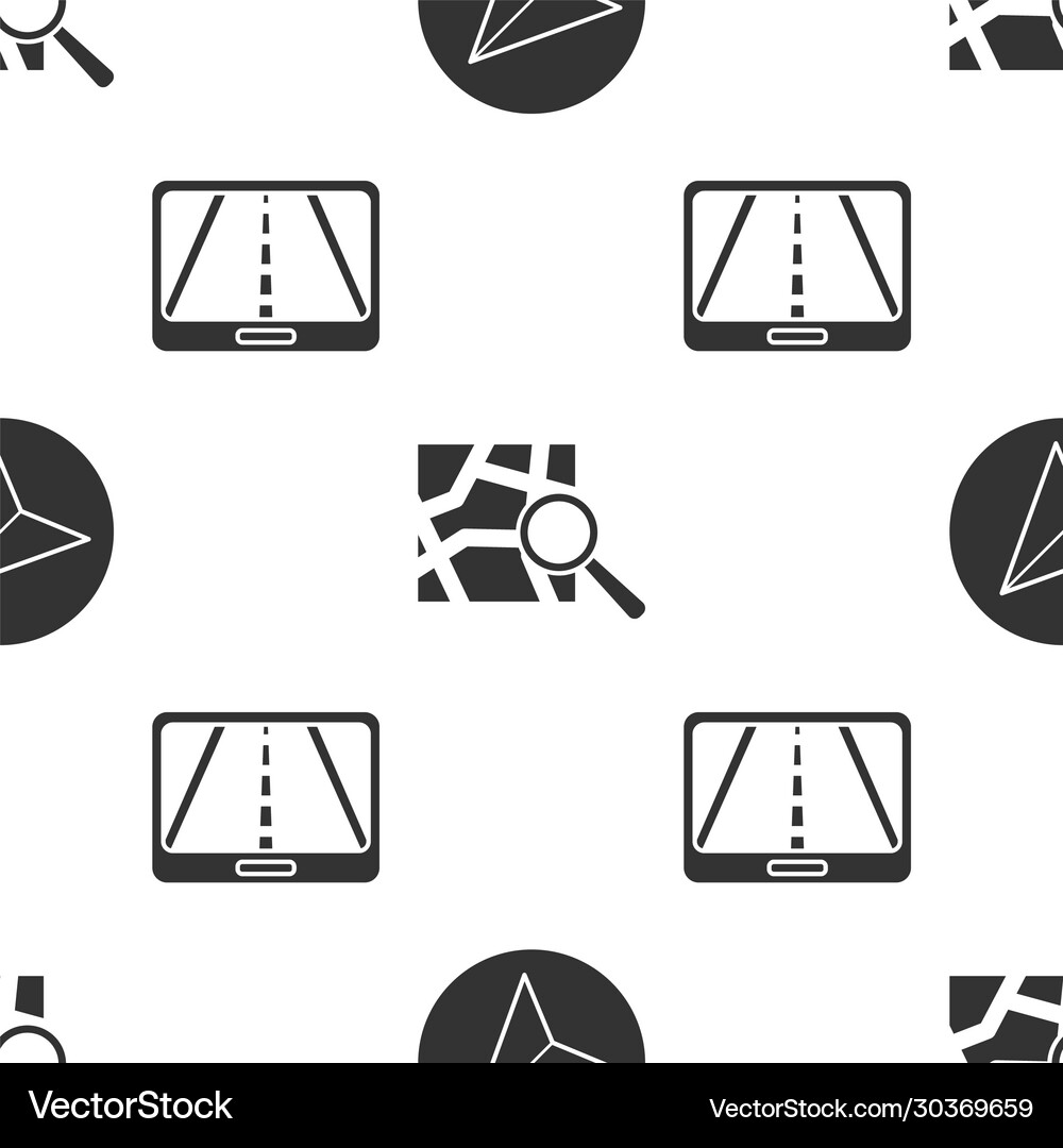 Set paper airplane folded map with location Vector Image