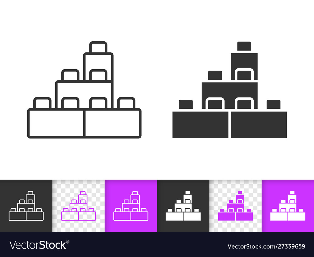 Simple Building Block Icon