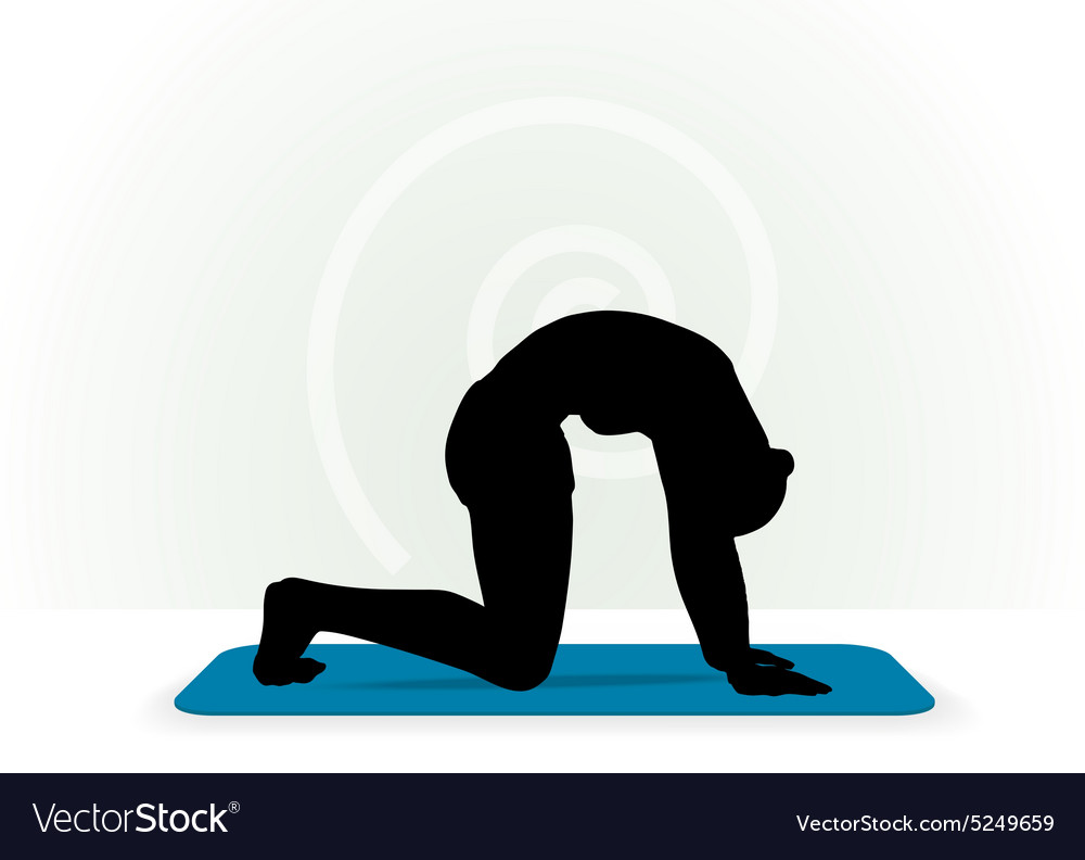 Yoga pose isolated on white background