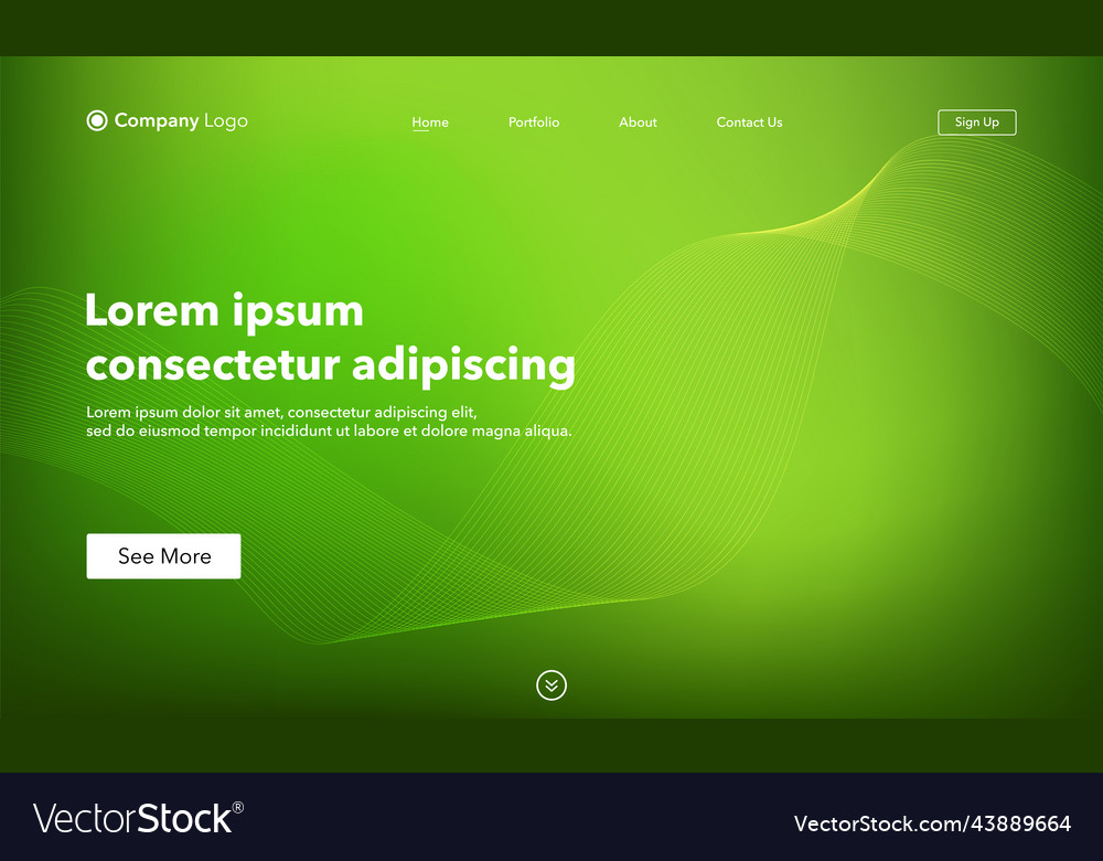 Abstract background website landing page template Vector Image Abstract background website landing page template