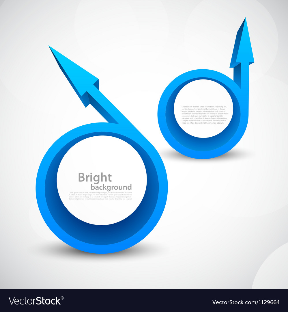 Background with circles and arrows