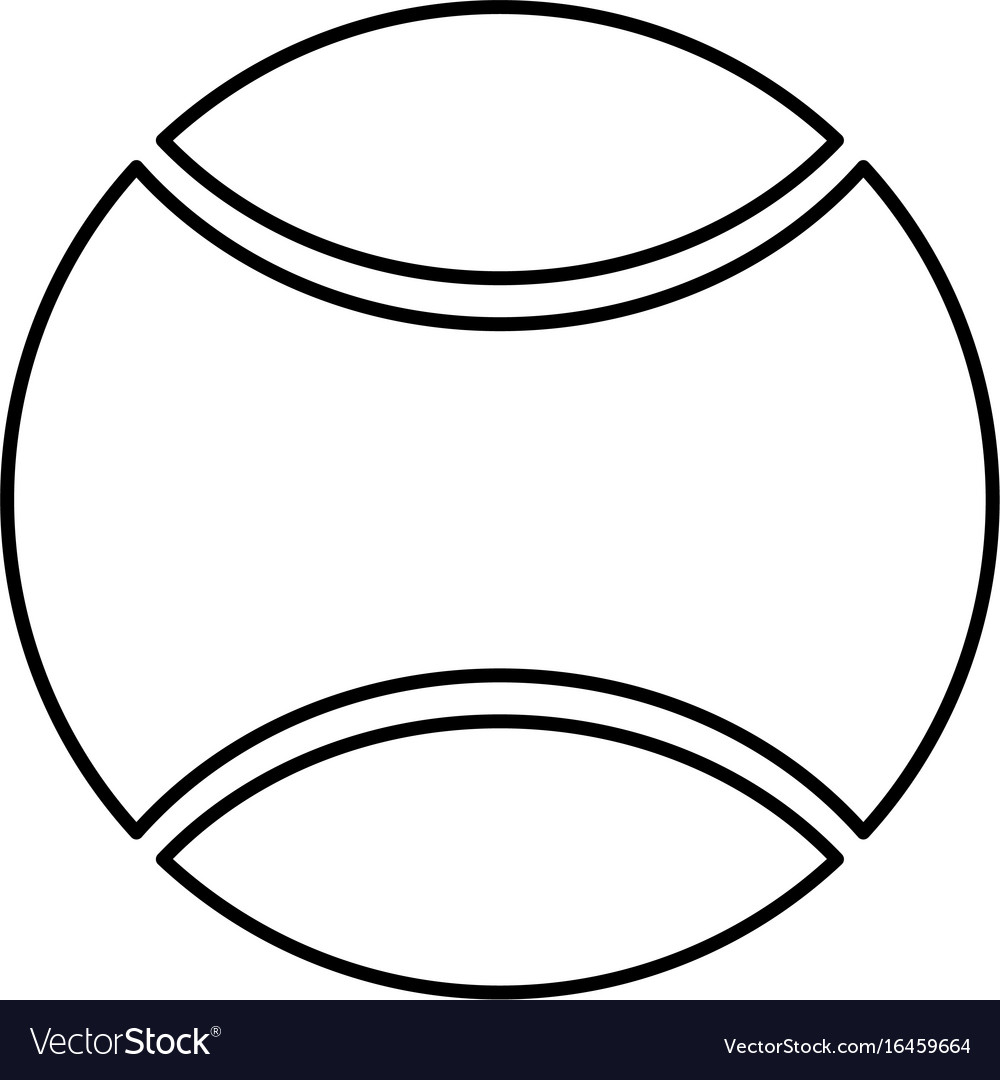 Black Tennis Ball Icon