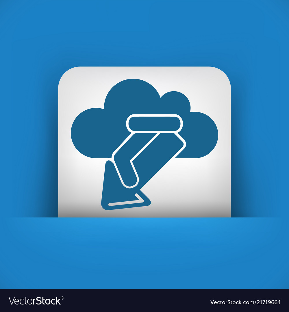 Clud computing vector image Clud computing