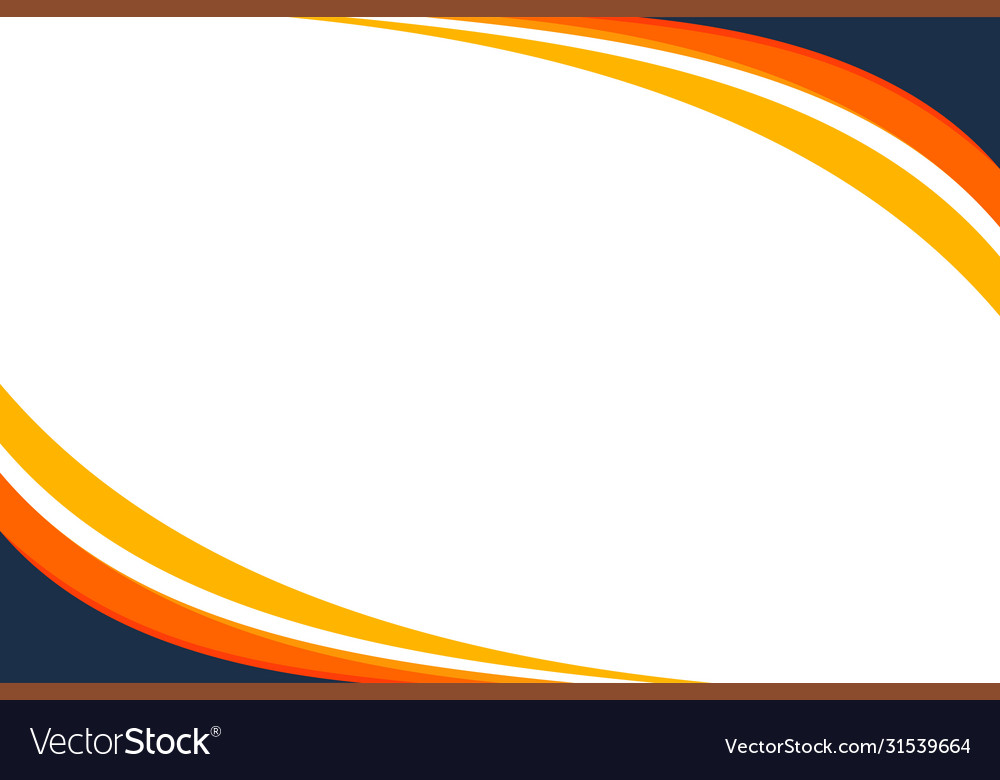 Colorful orange curve background design Royalty Free Vector