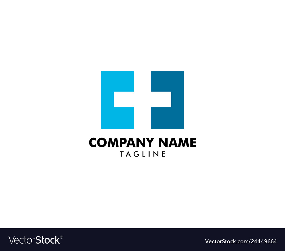 Cross plus medical logo icon design template Vector Image