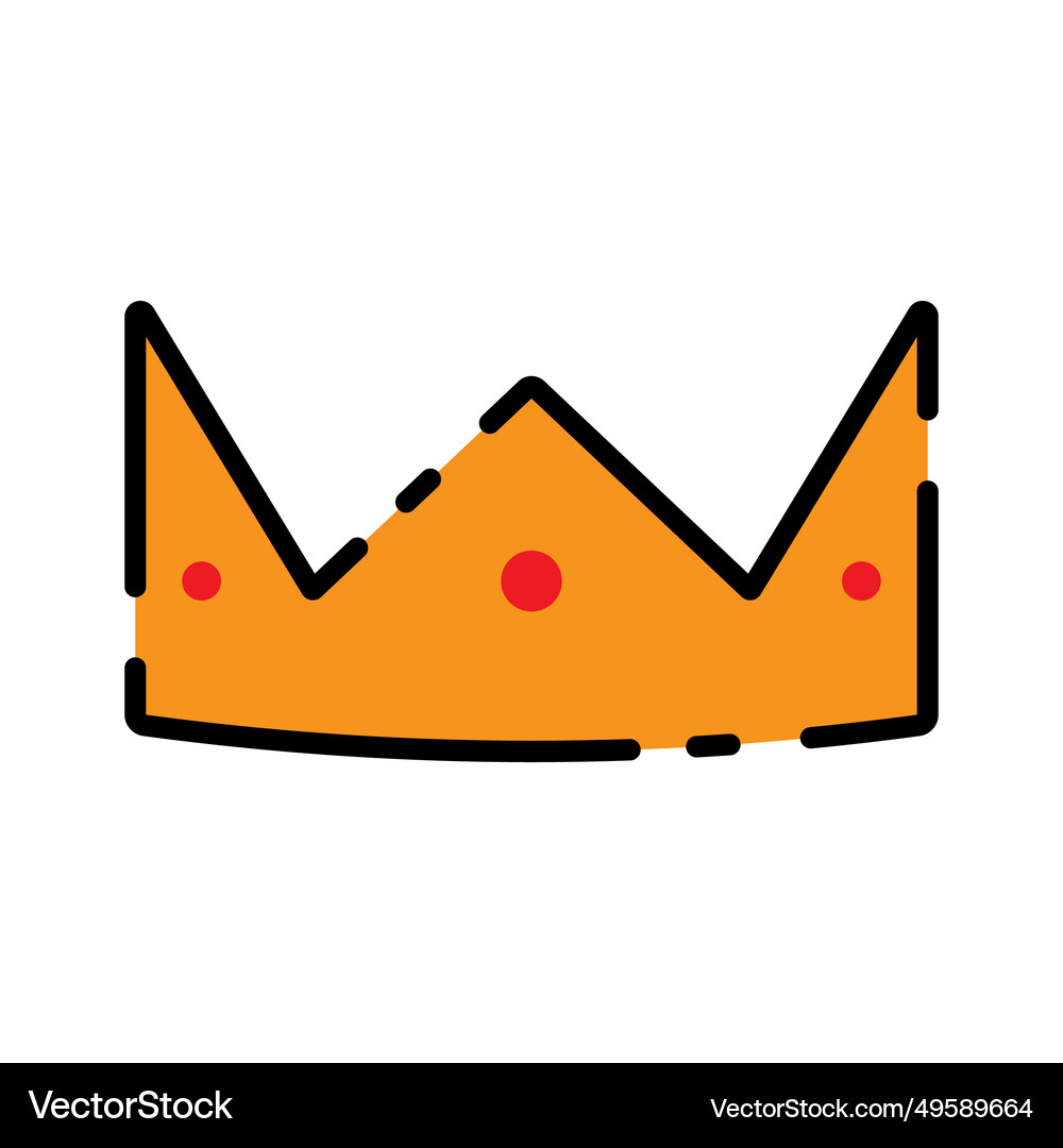 Crown icon Royalty Free Vector Image - VectorStock