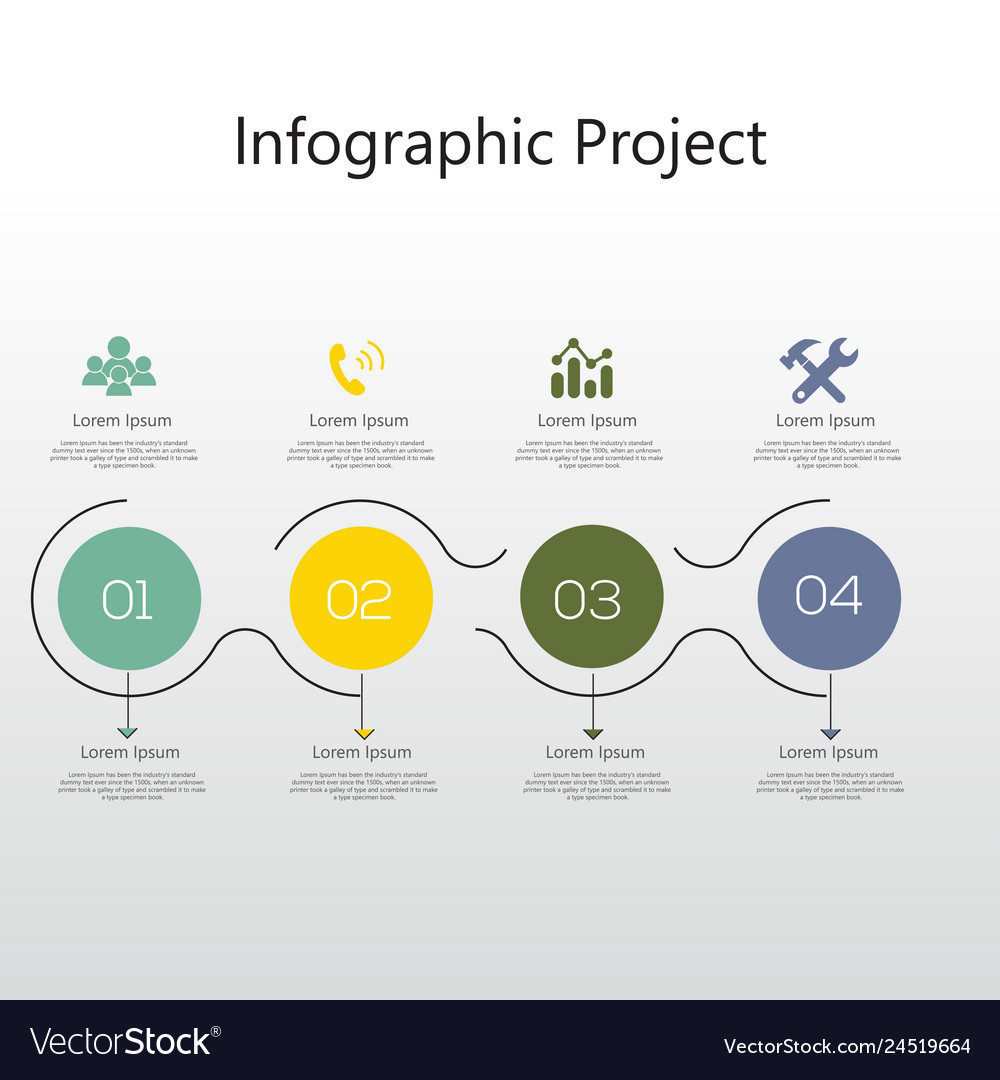 Infographic element with icons and options vector image Infographic element with icons and options