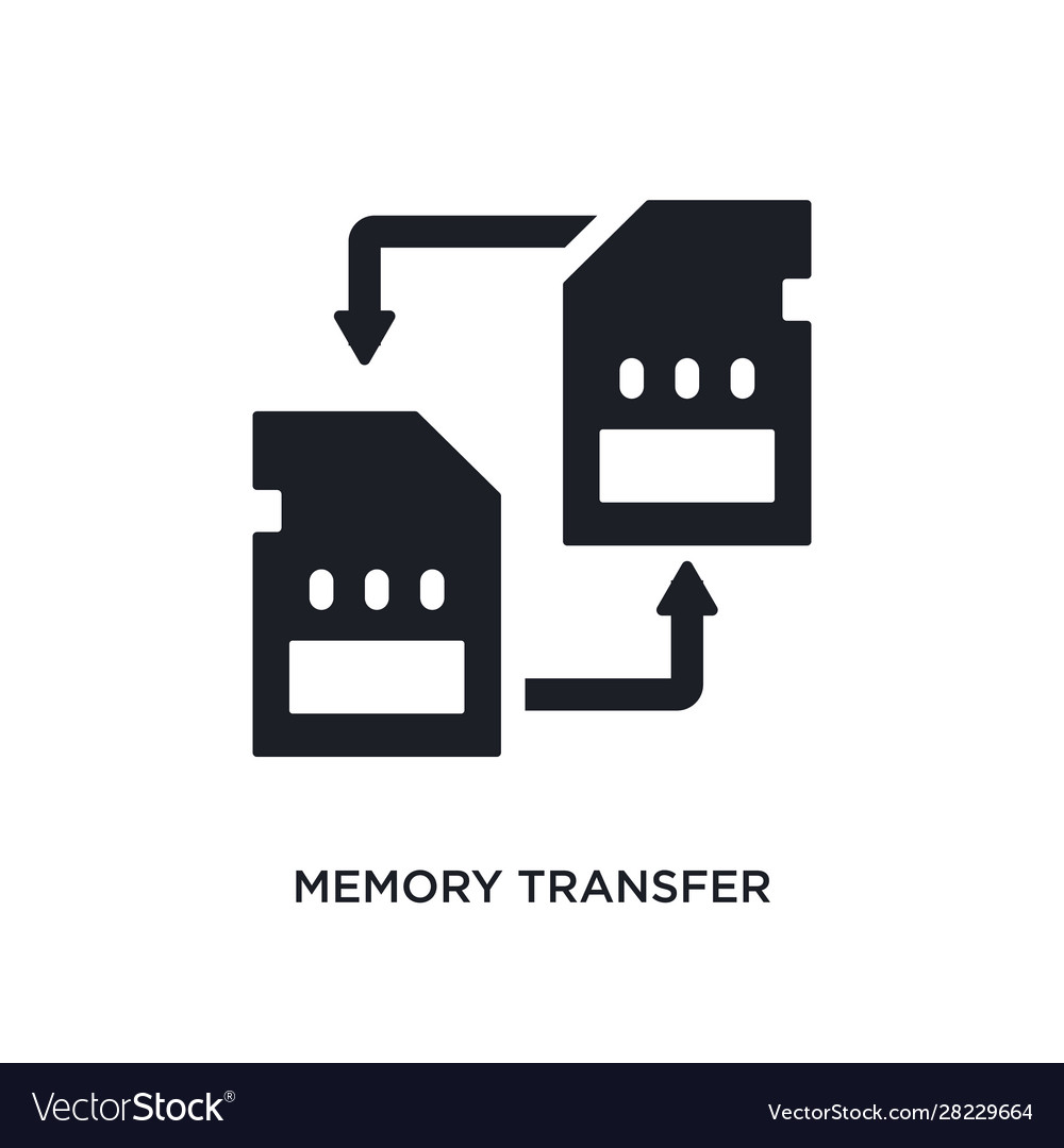 Memory transfer isolated icon simple element from vector image Memory transfer isolated icon simple element from