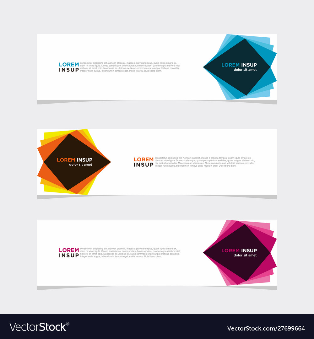 Modern banner web background abstract design Vector Image Modern banner web background abstract design