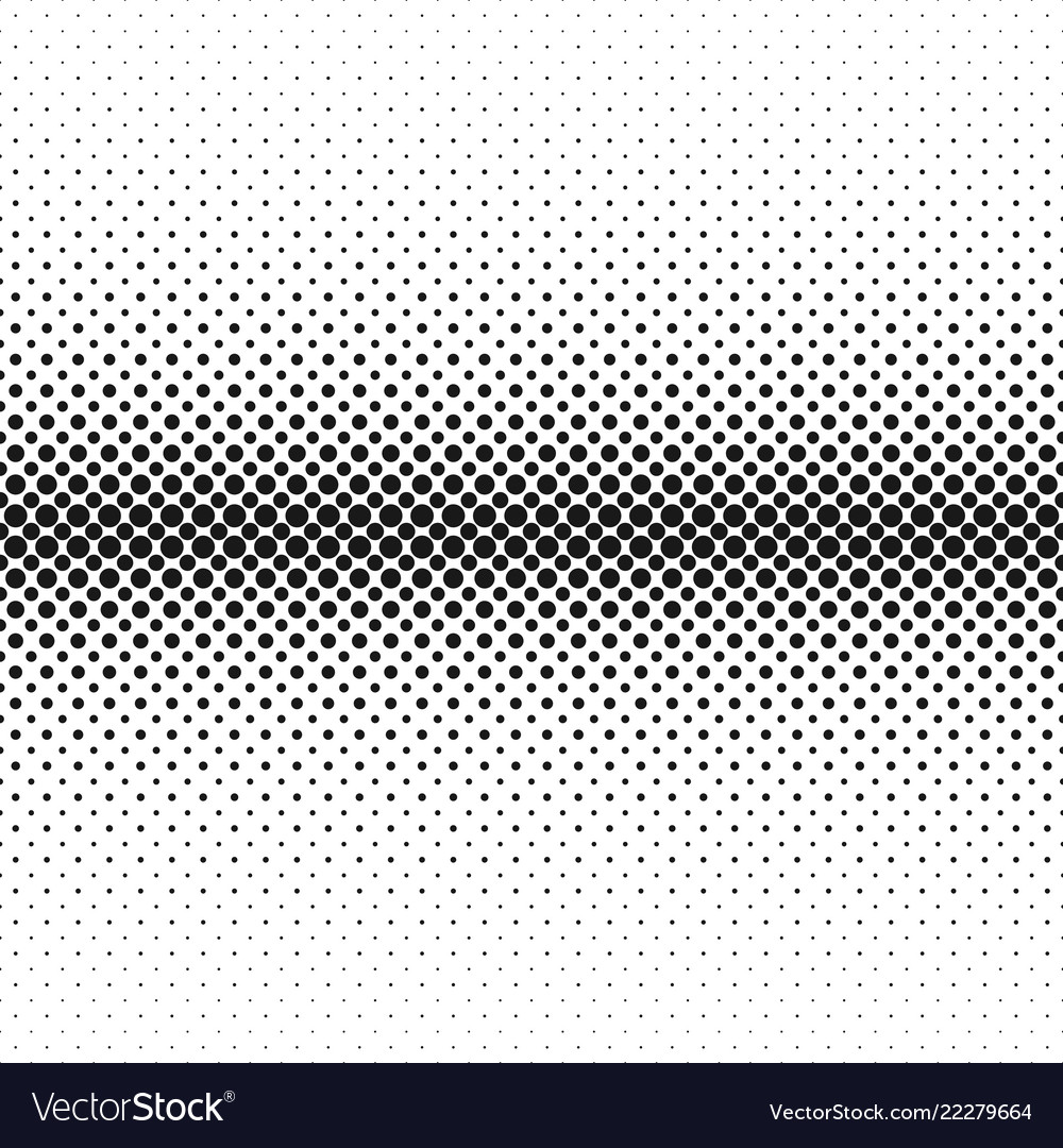 Monochrome abstract halftone circle pattern