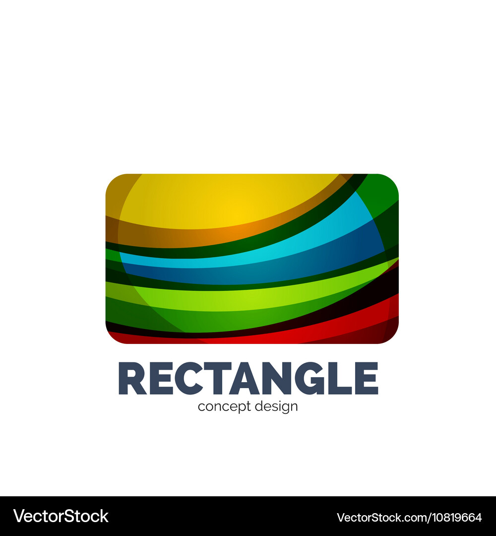 Rectangle logo Royalty Free Vector Image - VectorStock