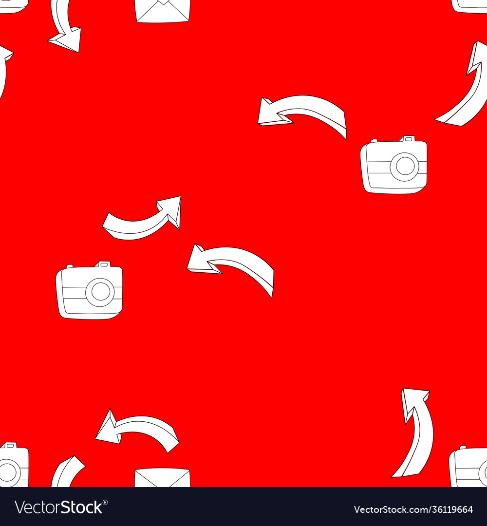 Seamless pattern with business elements icons