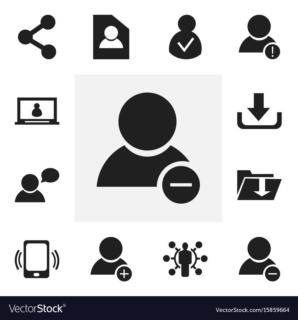 Set of 12 editable web icons includes symbols