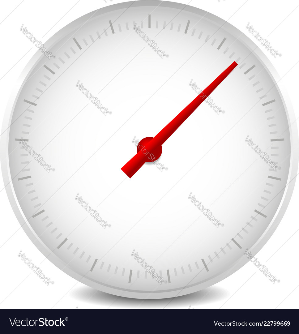 Analog Meter with Red Hand