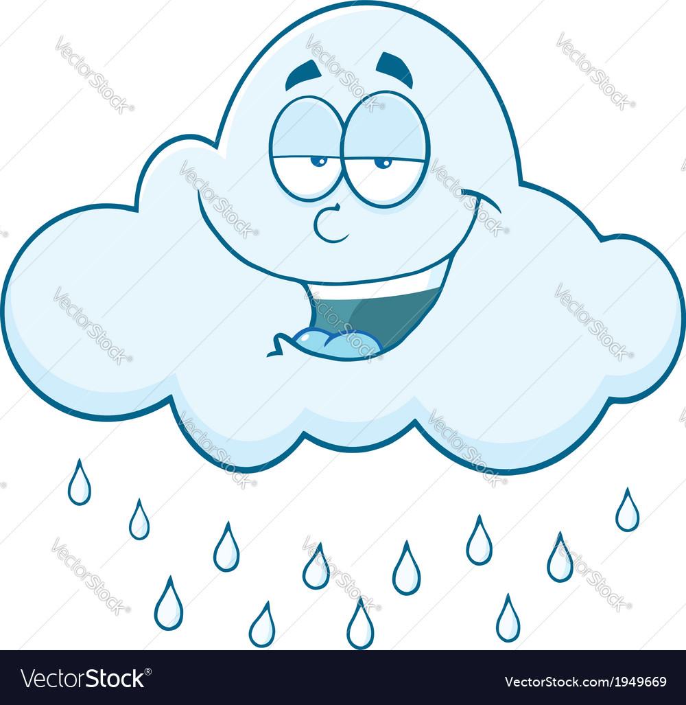 Cartoon weather symbol Royalty Free Vector Image