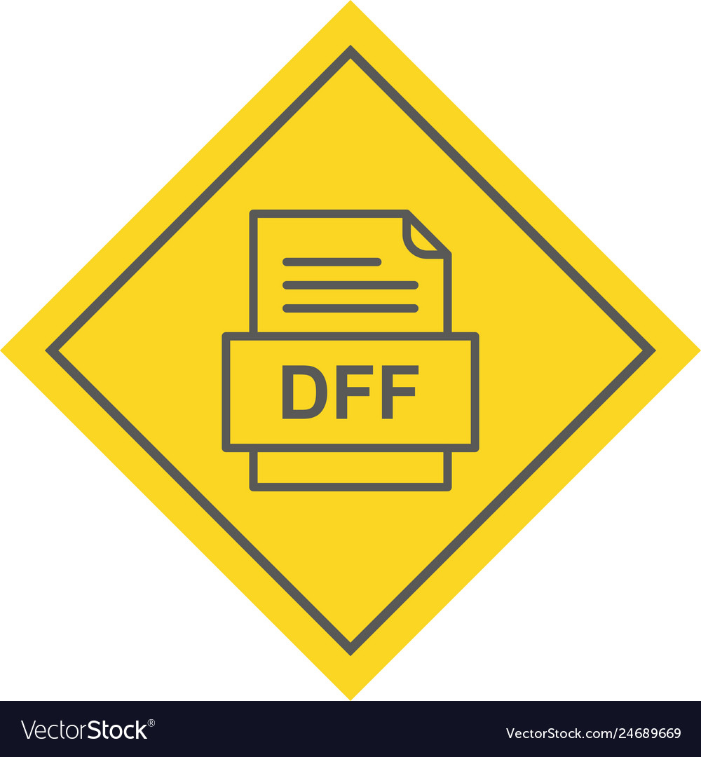 Dff file document icon