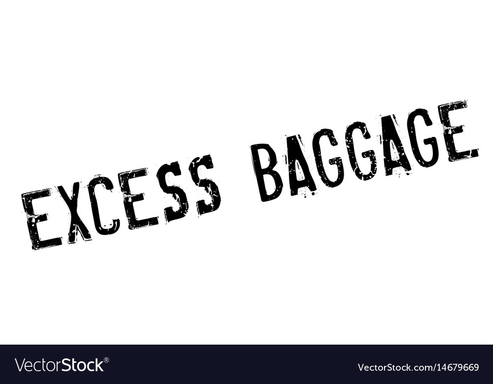 Excess baggage rubber stamp