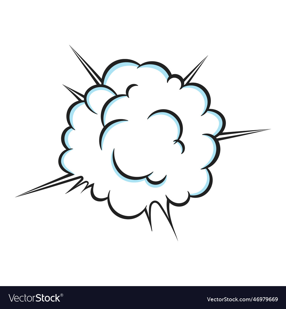 Fart smoke smelling cloud pop art comic book Vector Image