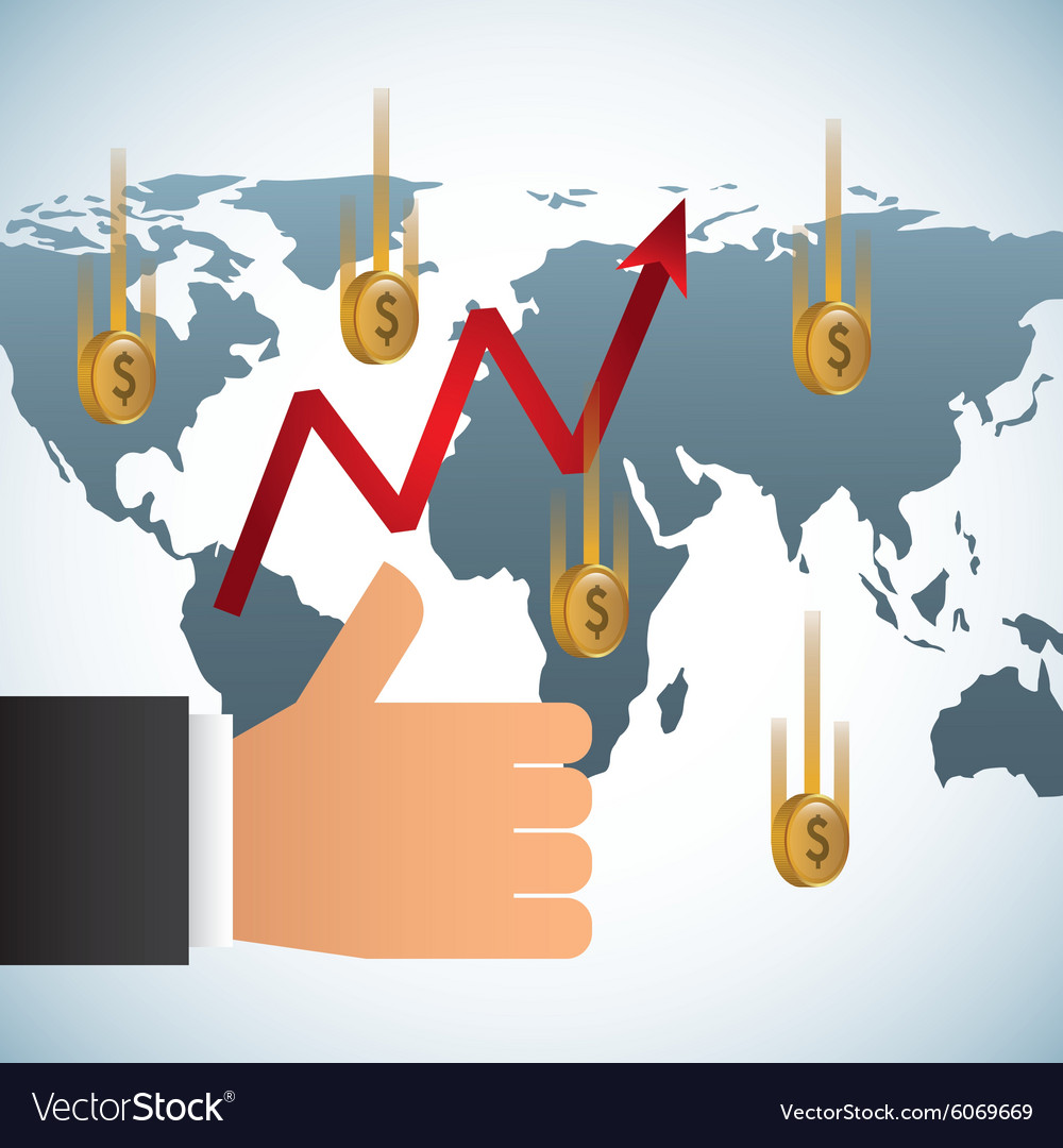 Global economy Royalty Free Vector Image - VectorStock