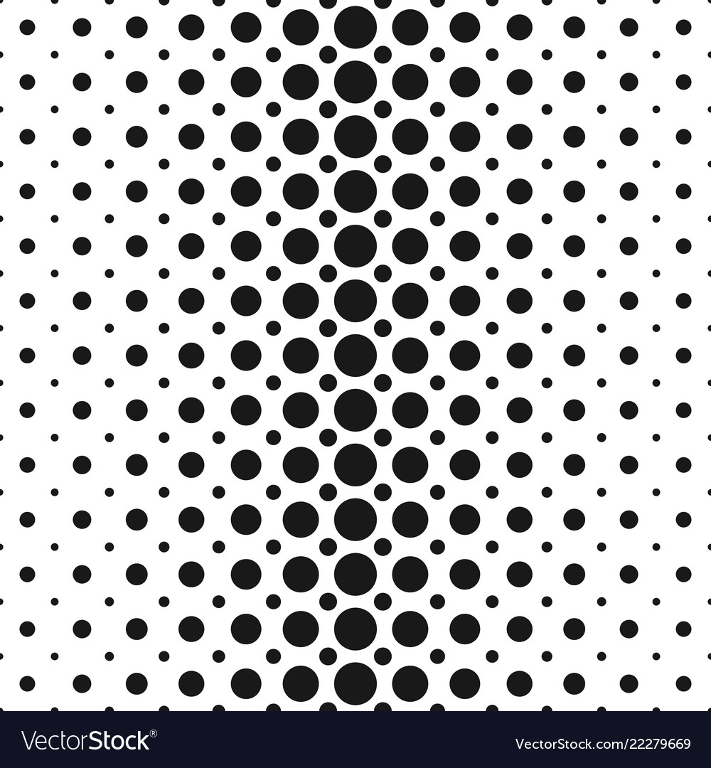 Monochrome abstract halftone dot pattern