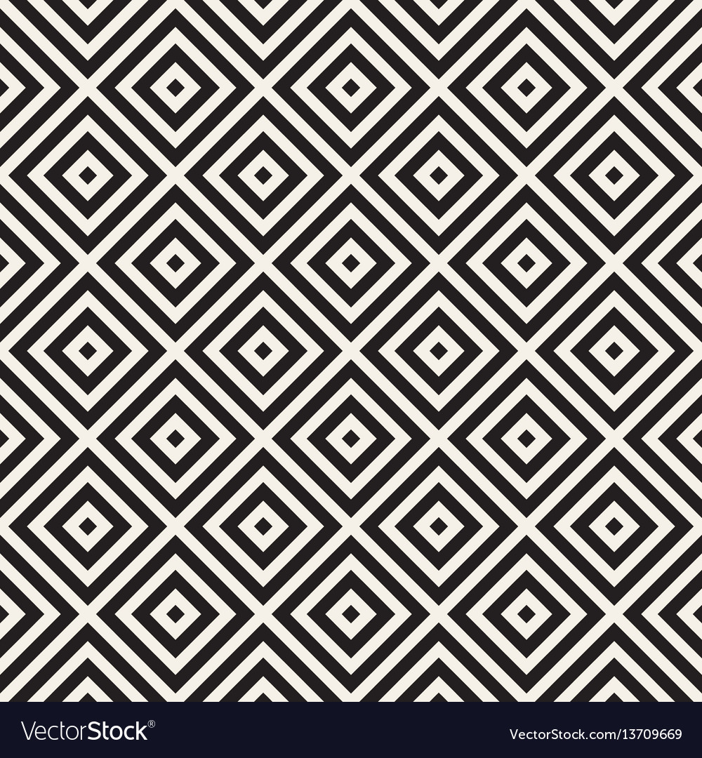 Monochrome Line Lattice Pattern