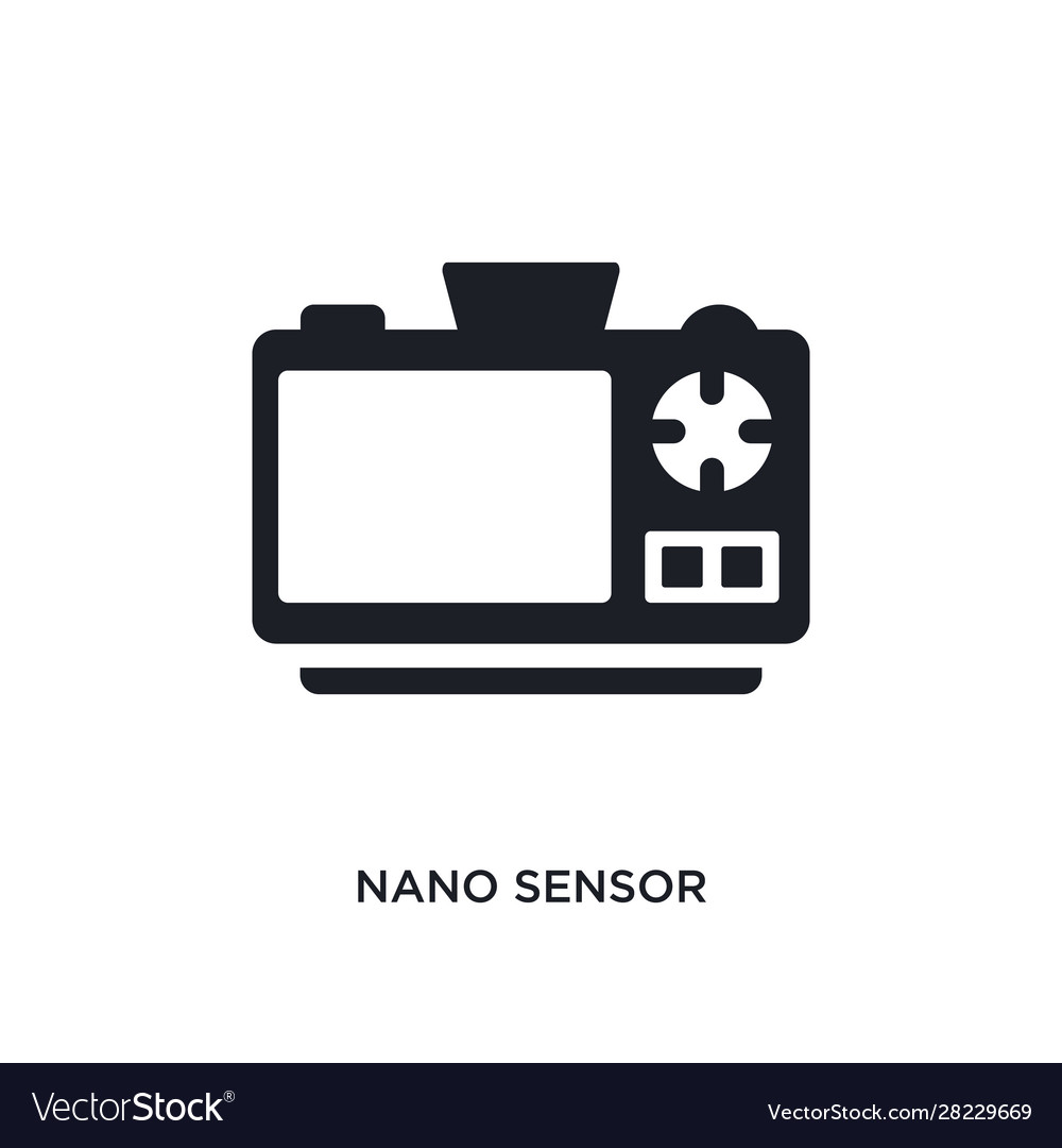 Nano sensor isolated icon simple element from vector image Nano sensor isolated icon simple element from