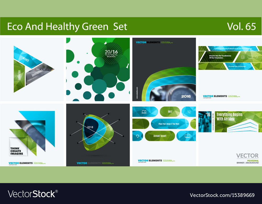 Set of abstract design elements for graphic