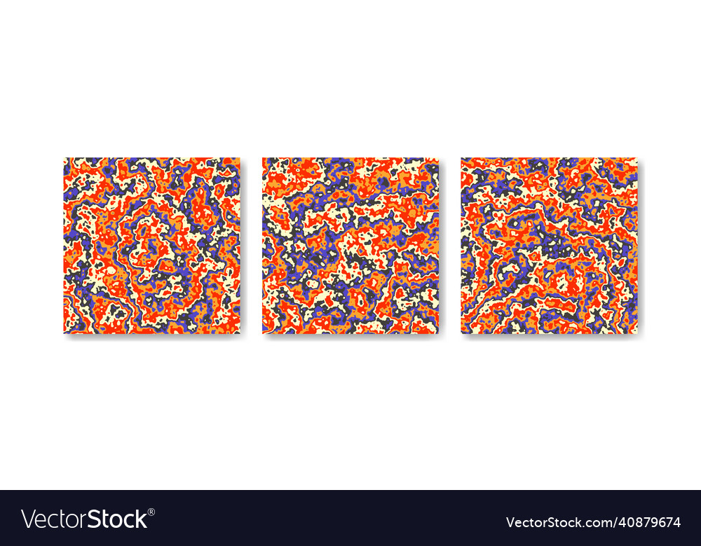 Abstract colorful shapes background set