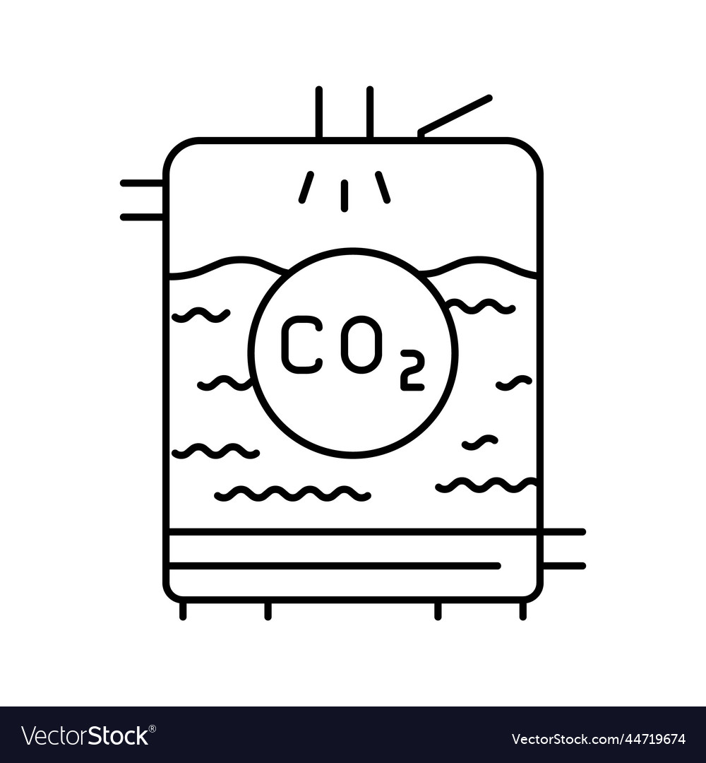 Carbonation beer production line icon