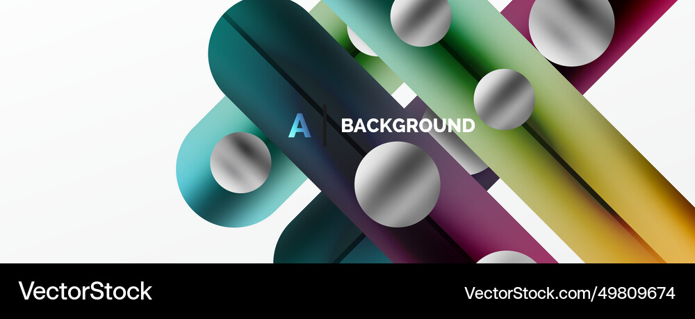 Dynamic lines geometric background visual Vector Image