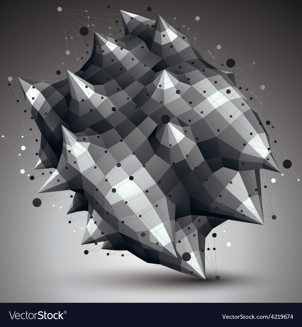 Geometric abstract 3d complicated lattice object