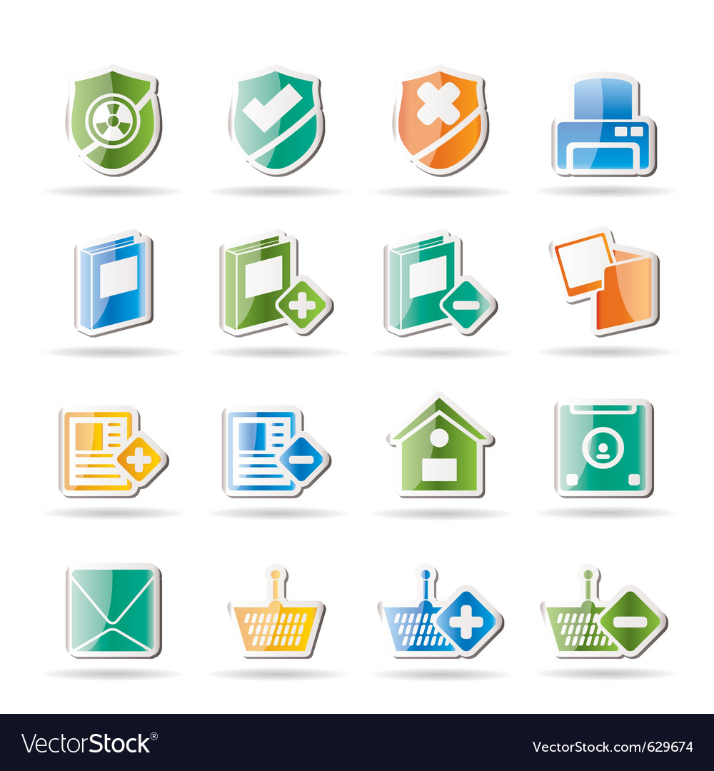 Internet and website buttons